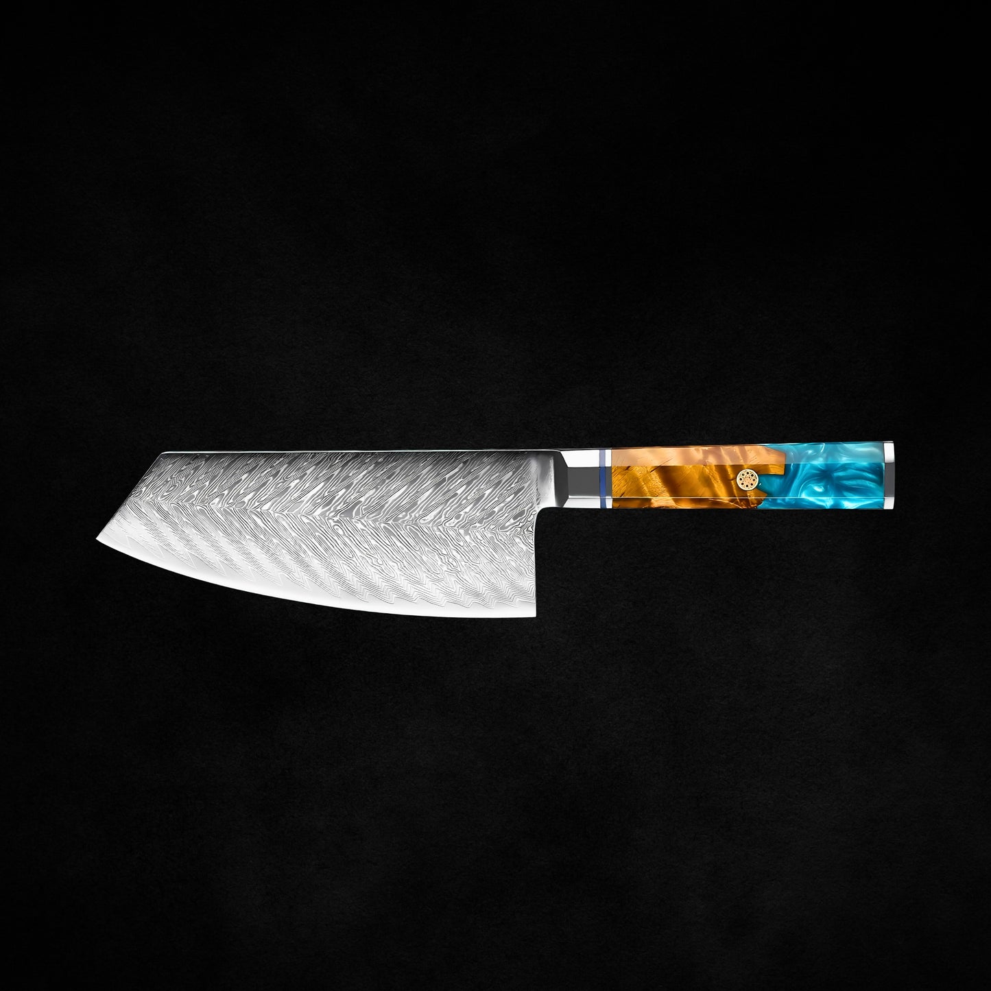 Akarui Damascus Chucabocho Knife