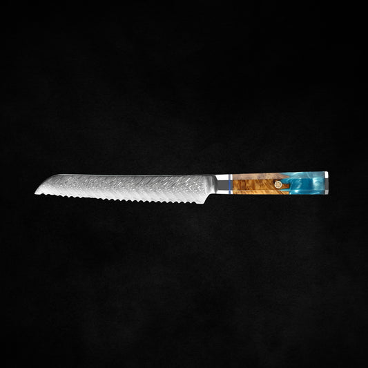 Akarui Damascus Bread Knife