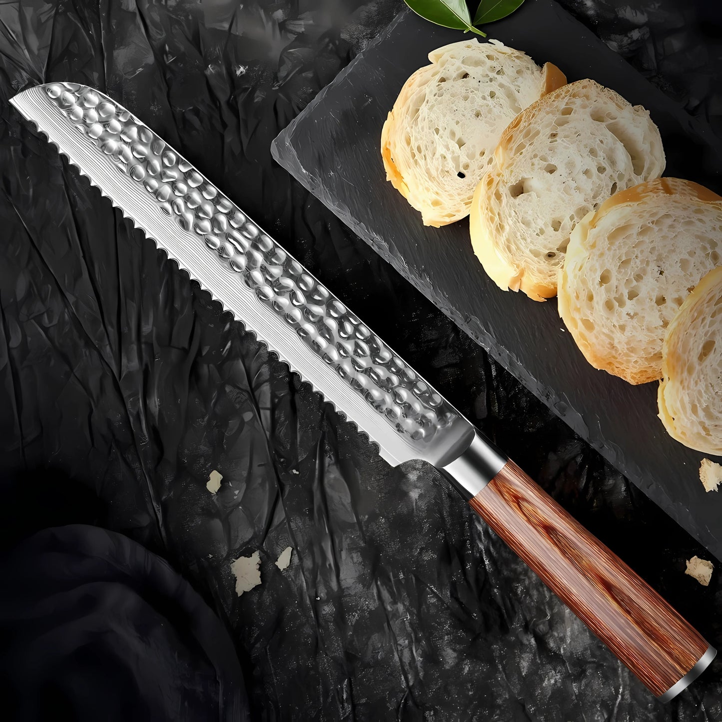 Nami Damascus Bread Knife