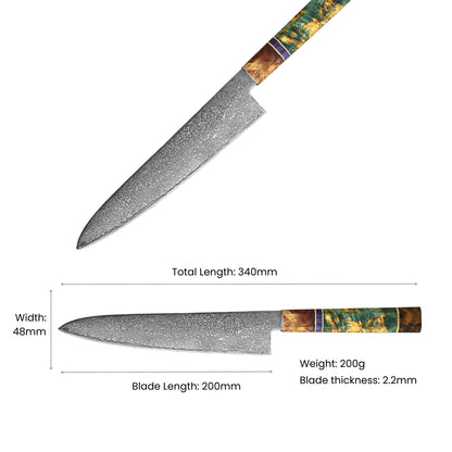 Satsuki Damascus Chef's