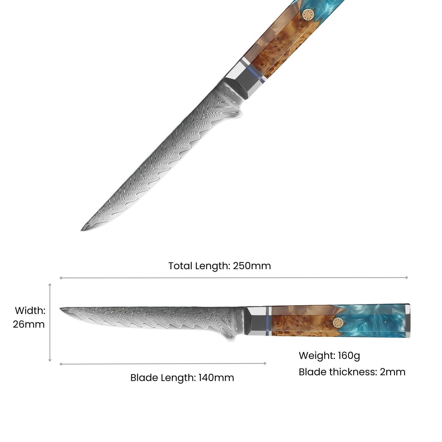 Akarui Damascus Boning