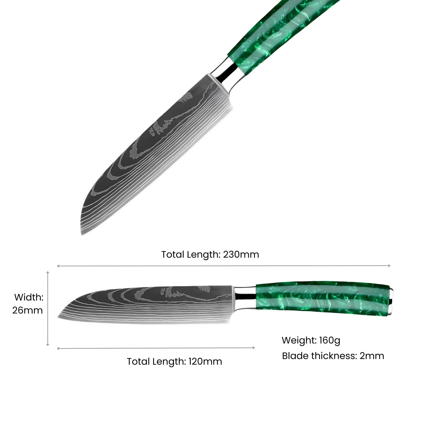 Kaminari Forged Santoku