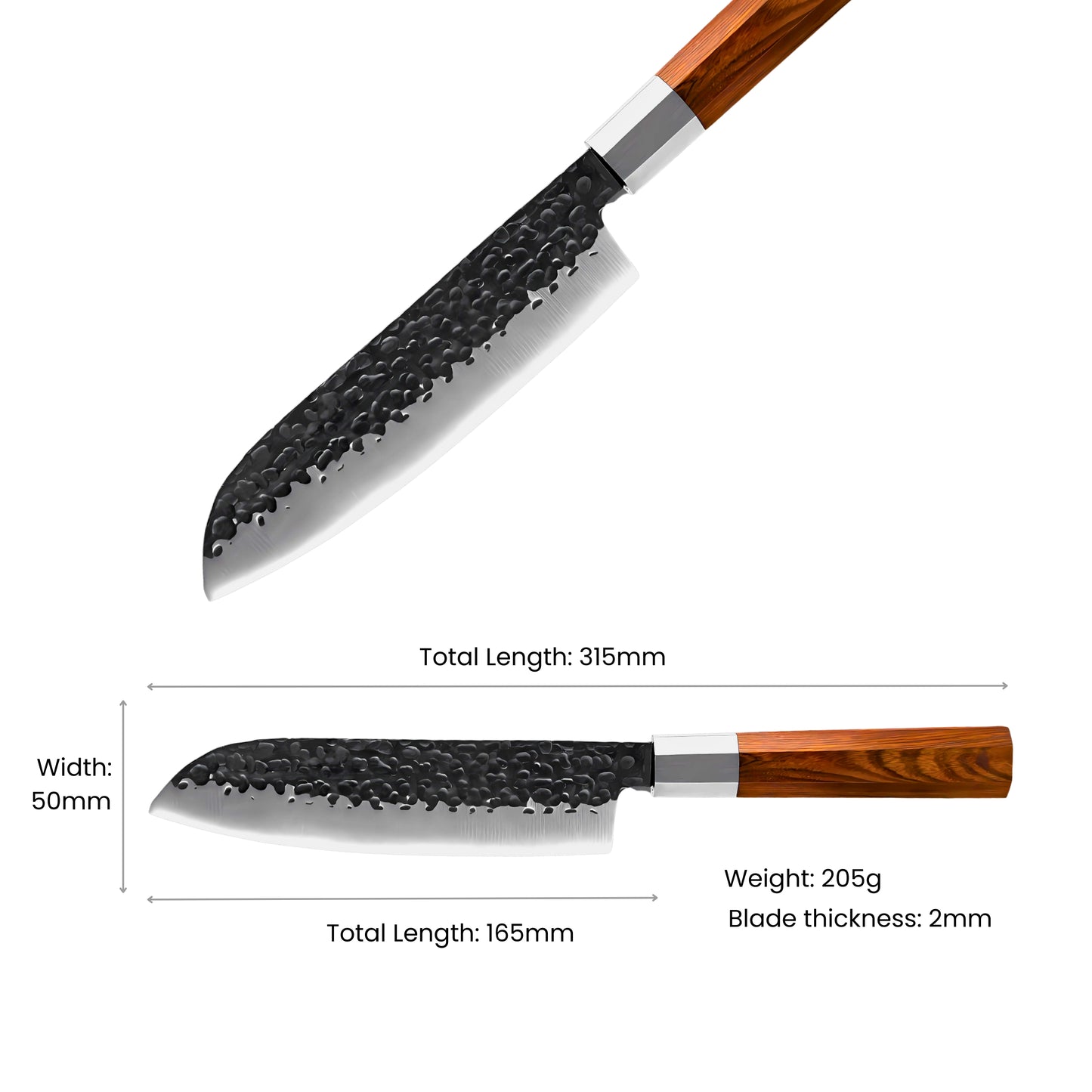 Tengoku Damascus Santoku